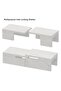 Wooden Storage Rack Kitchen Shelf Organiser, Spice Racks-White Levanto Marble - 4