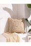 Trocadero Cotton Throw Pillow Cover - Natural - 50X50 cm