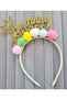 Birthday Buckle - Colorful Pom Pom, Princess Crown Gülpeshe