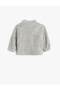 Stand Collar Long Sleeve Zippered Basic Plush Sweatshirt - 2