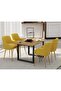 136 BLK Wooden Dining Table Loop-Leg, 4-Seater-120cm, Cognac Brown Sherman Oak Finish - 3