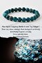 Blue Apatite Natural Stone Bracelet 8 Mm (With Raw Stone Gift) (Enhancing Expression Ability)