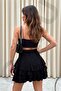 Women's Four-Layer Elastic Waist Ruffled Flared Mykonos Mini Skirt