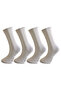 مجموعة Silk Step Fit Line مكونة من 4 جوارب بيضاء للرجال والجوارب الرياضية، نشطة - عملية (4 أزواج بيضاء) - 4