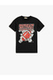 Crew Neck Short Sleeve Print Detailed Cotton T-Shirt