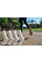 مجموعة Silk Step Fit Line مكونة من 4 جوارب بيضاء للرجال والجوارب الرياضية، نشطة - عملية (4 أزواج بيضاء) - 2