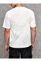 LUNAVISTA Black Blessed Written Oversize Combed Cotton T-shirt - 4