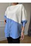Ecru Blue Striped Sweatshirt