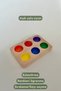Waldorf Montessori Training - Set of 6 Primary Color Wooden Play Plates, Open End Nursery Decor - 3