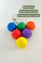 Waldorf Montessori Training Wooden Open End Round Colorful 6-Piece Ball Set Baby Kids Nursery Decor Photo - 5