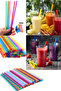 50 Pieces of Frozen Straws, Thick Straws, Colorful Straws, Milkshake Straws - 4