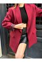 Women's New Season Leopard Lining Detailed Long Blazer Jacket - 8
