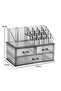 3 Drawer Transparent Makeup Organizer Set Jewelry Box - 2