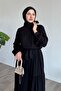 Belmando Black Dress with Belt - 2