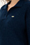 Women's Navy Blue Polo Neck Sweater 50297093 -Vr033 - 7