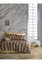 SET - Leopard Patterned Single Duvet Cover Set - 2
