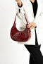 Women's Patent Leather Zippered Baguette Bag - 3