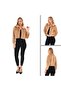 Women's White Brooch Etol Thai Feather Fur Bolero Jacket - 2