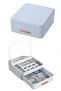 House by House Multi-Compartment Makeup Jewelry Organizer Cream with Drawers and Mirror - 7
