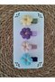 Hand Knitted Colorful Daisy Model Baby and Girl's Buckle Set of 4 Clips