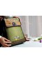 Backpack with Dancing Rats Figure Cover Ethnic Bohemian Style - Green - 4