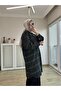 قميص موسمي أسود منقوش كبير الحجم - 5