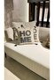 Home Series Punch Punch Embroidered Throw Pillow Cover 1 Piece 43X43Cm - 5