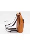 Charlie Chaplin Figured Unisex Bag, Can Be Used as Both Backpack and Crossbody, Ethnic Bohemian Style - Taba - 5