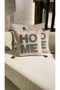Home Series Punch Punch Embroidered Throw Pillow Cover 1 Piece 43X43Cm - 7