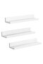 Songmics White Lws38wt 3-piece Wall Shelves For Living Room, Drawing Room (10X38X5CM)