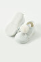 Non-Slip Sole Ear Pompom Detailed Velcro Comfortable Baby Girl First Step Booties - 3