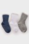 Baby Boy Anti-Slip Sole 3-Piece Cotton Long Socks E6478A5Ns