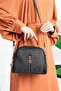 Women's Black Long Crossbody Hand & Shoulder Bag - 2