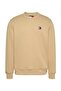 Tommy jeans tjm reg badge crew ext men's beige sweatshirt dm0dm20660act