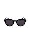 L 6000S 001 51 Unisex Oval Black Bone Sunglasses - 2