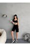 Women's Cargo Pocket High Waist Lycra Bermuda Shorts - 6