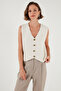 Standard Fit V-Neck Buttoned Knitwear Vest 4616177 - 5