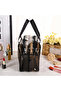 Transparent Double Compartment Mesh Large Women Travel Cosmetic Grooming Beach Makeup Bag Suitcase Organizer - 4