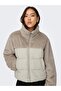 معطف نسائي من Wanja Fur Puffer Mix بياقة واقفة باللون البيج - 2