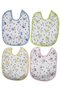 Baby 100% Cotton Waterproof Colorful Baby Bibs with Oilcloth on the Back, Set of 4 for 1-2 Years Old - 3