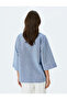 3/4 Wide Sleeve Linen Blended Kimono - 4