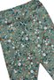 Girls' Leggings - Green Crispy Flower Pattern Lycra Comfortable Summer Sweat-Proof Cotton Long Children's Leggings - 6