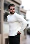 Ecru Crew Neck Overfit Men's Knitwear Sweater E7402 - 7