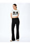 Viscose Spanish Leg Elastic Waist Trousers
