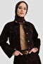 طقم فلوك مطبوع دينيم 24KD3401 بني - 2