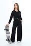 Girl's 100% Cotton Cropled Long Sleeve Bottom-Top Set