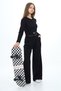 Girl's 100% Cotton Cropled Long Sleeve Bottom-Top Set - 6