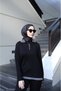 Women's Long-Sleeve Rib Knit and Zipper Detail Blouse and High-Waist Pants 2-Piece Set - 2