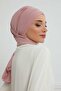 Low-Cut, Coverable Chiffon Ready-To-Wear Turban with Gold Accessories, Powder, Ht-11 - 6