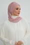 Low-Cut, Coverable Chiffon Ready-To-Wear Turban with Gold Accessories, Powder, Ht-11 - 4
